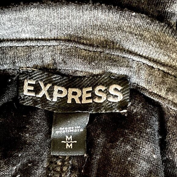 Express Women’s Dark Gray/Black, Burnout T-Shirt. Size Medium. - Picture 3 of 3